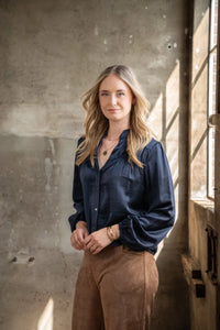 I-CONI-K I-CONI-K Blouse Navy