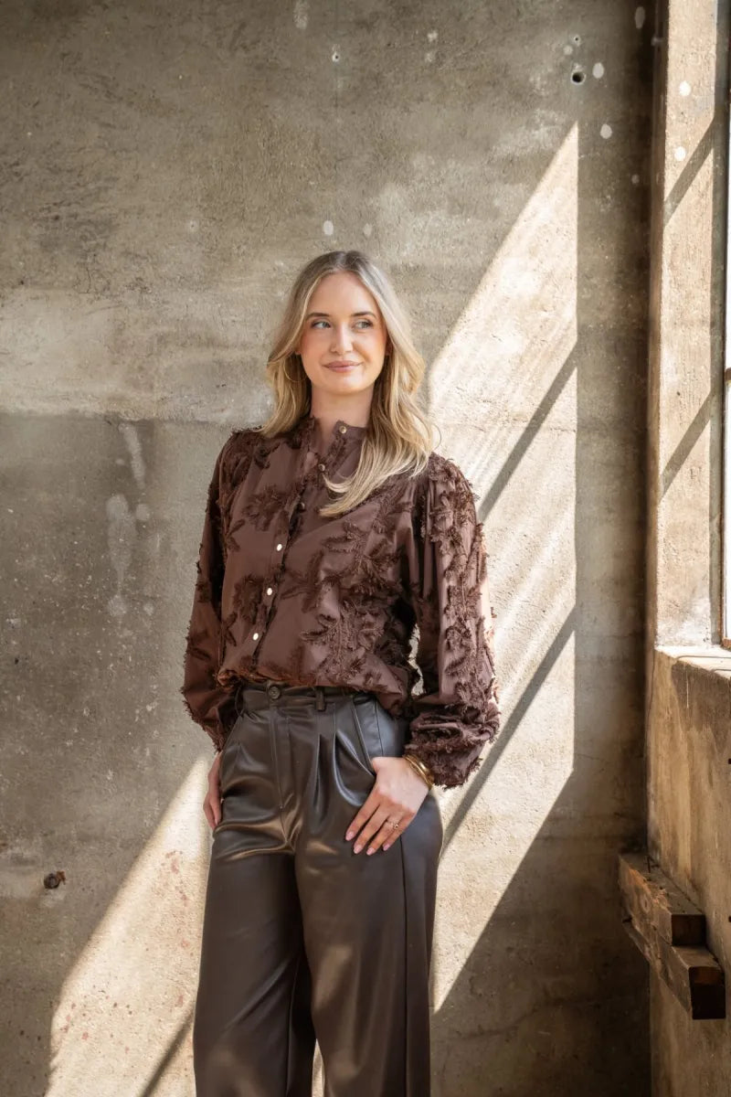 I-CONI-K I-CONI-K Blouse Bruin