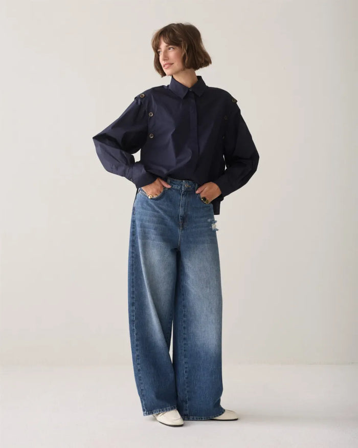 Summum Summum Blouse Blauw