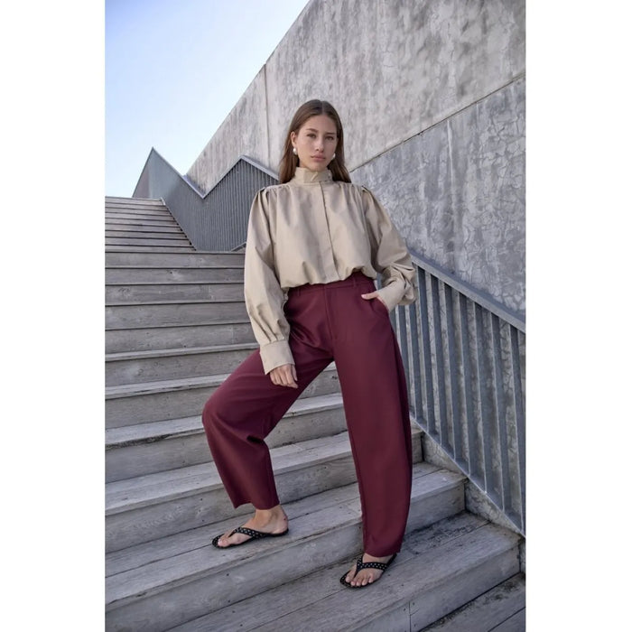 Minus Minus Broek Donkerrood
