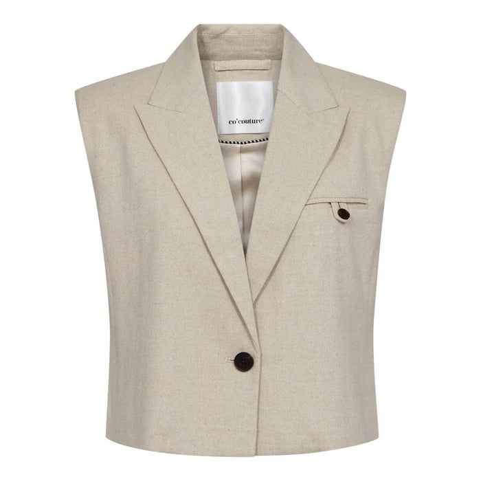 Co`couture Co`couture Gilet Lichtgrijs