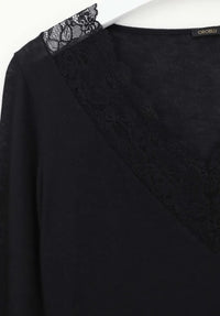 Oroblu Oroblu Shirt met Kant Zwart