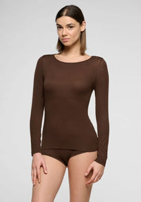 Oroblu Oroblu Shirt Lange Mouw Chocolate