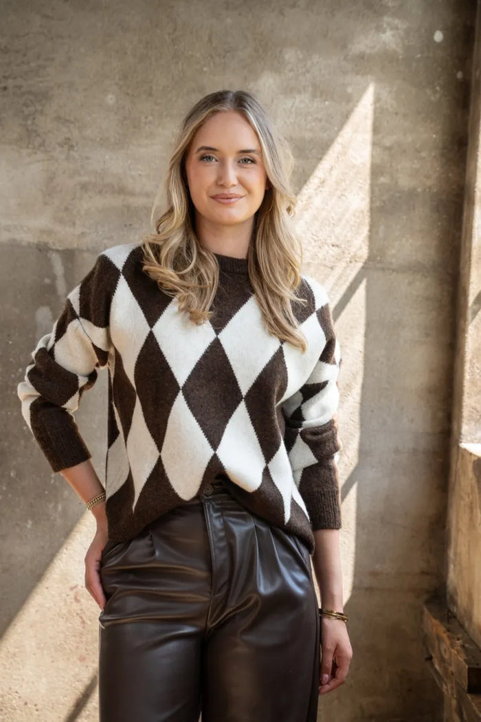 I-CONI-K I-CONI-K Sweater Bruin