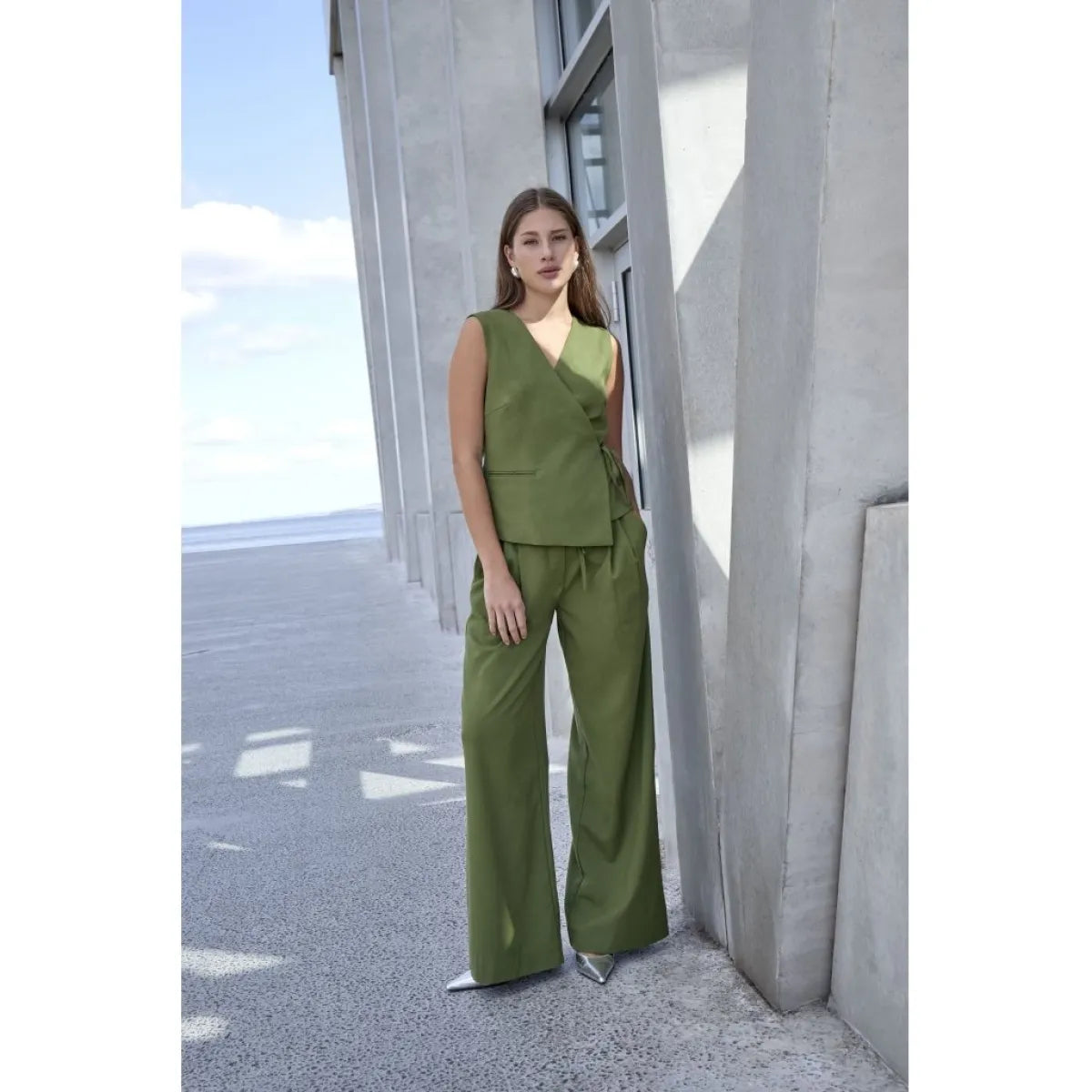 Minus Minus Gilet Groen
