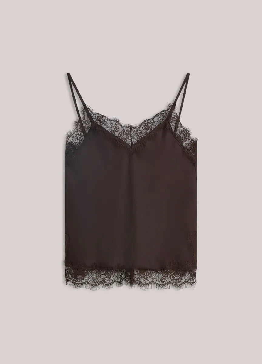 Summum Summum Top Donker bruin