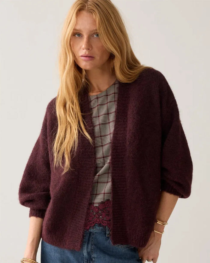 Summum Summum Vest Burgundy