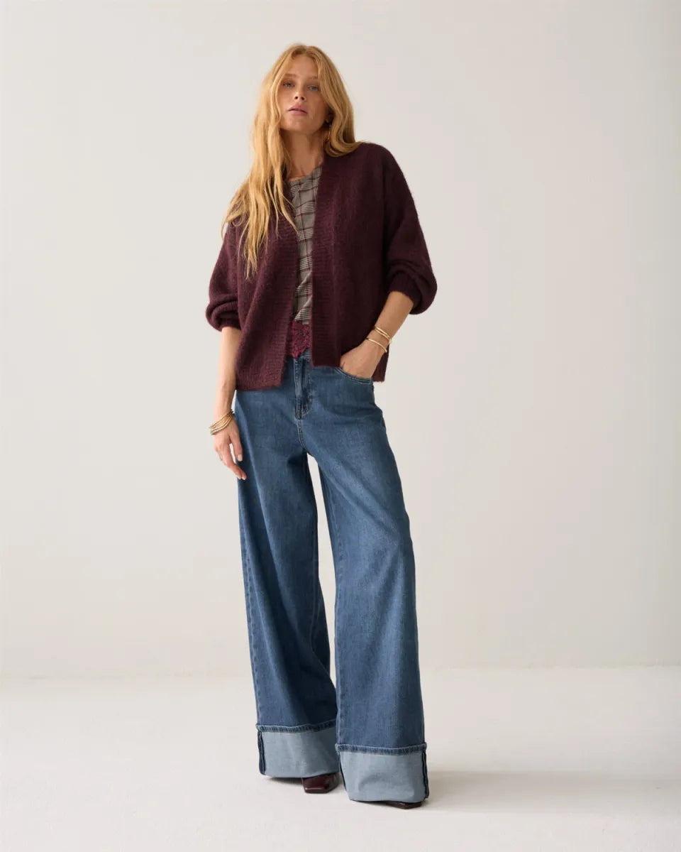 Summum Summum Vest Burgundy