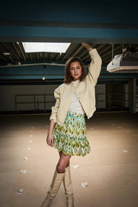 Minus Minus Rok Olive Print