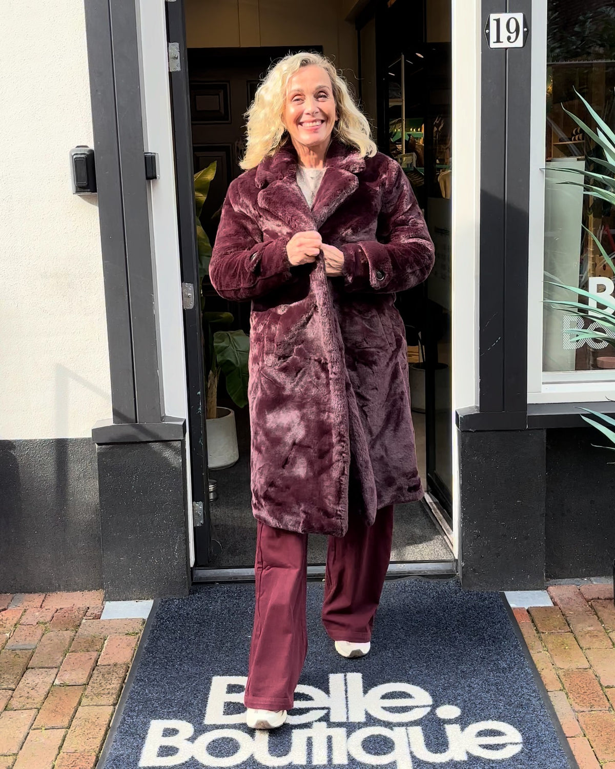 Simone's Look – Bloemen & bordeaux